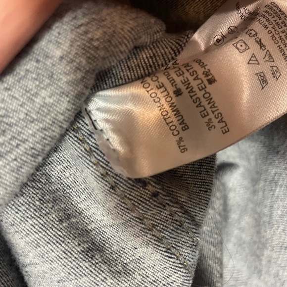 Free People Mondern Femme Corset Lace Up Denim Mini Skirt sz 8 Y2K Western Boho - Picture 7 of 7